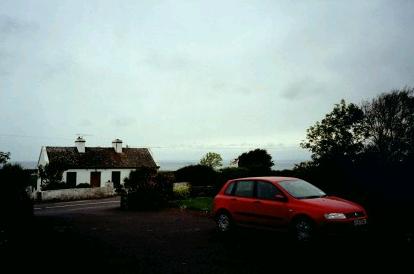 in Galway B&B, our fiat at the Burren