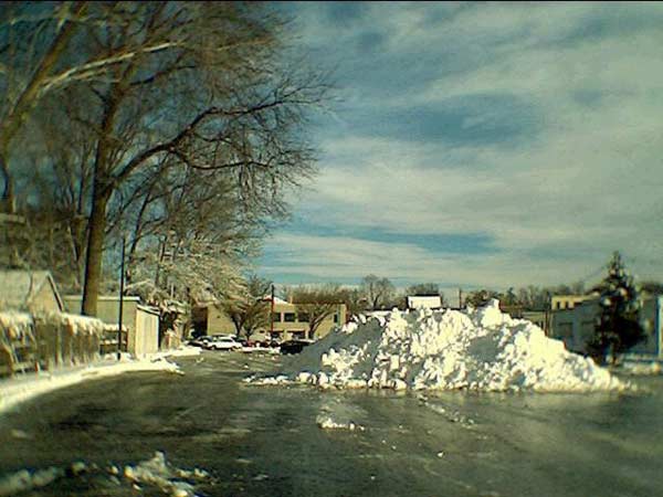 It snowed this much...
